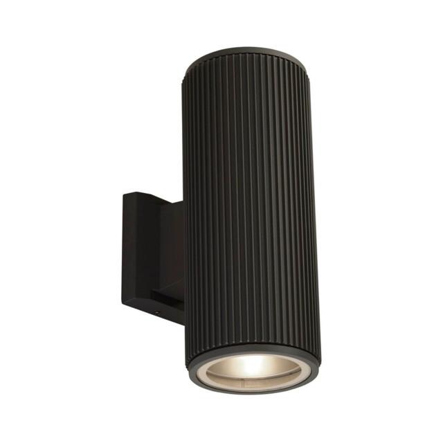 Up Down Wall Porch Light - Black With Clear Glass - image 1