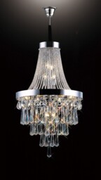 Sophia Ceiling Pendant Chandelier 13 Light Polished Chrome, Crystal - thumbnail 2