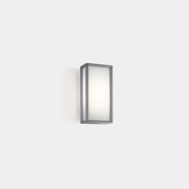 Skat Outdoor Wall Lantern 20cm Grey, White LED 10W CCT 2700-3200-4000K IP65 On-Off
