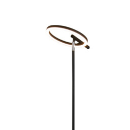 Space LED Floor Lamp, Black Metal - thumbnail 3