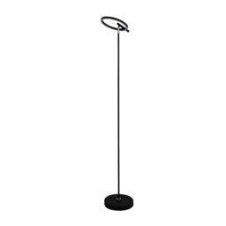 Space LED Floor Lamp, Black Metal - thumbnail 2