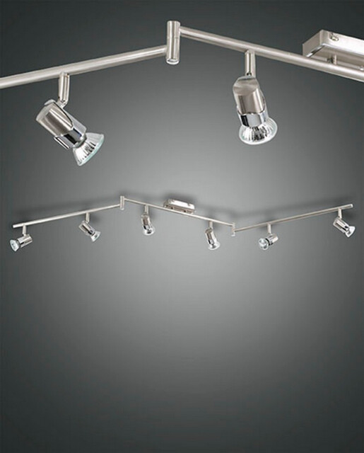 Alice Spotlight Bar Satin Nickel Glass, GU10