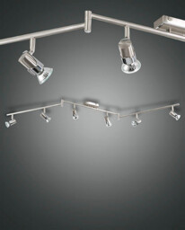 Alice Spotlight Bar Satin Nickel Glass, GU10