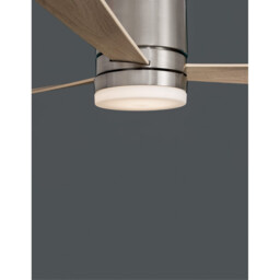 Silky Ceiling Fan Brushed Nickel Steel, Glass Plywood - thumbnail 5
