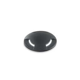 Way 9cm Round 3 Direction Outdoor Recessed Ground Light Black 1x GU10 IP67 - thumbnail 1