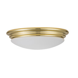 Brompton Decorative Flush Ceiling Light Polished Brass, IP44 - thumbnail 2