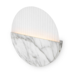 Jupiter Modern Integrated LED Wall Lamp Marble 3000K 200lm White Shade - thumbnail 3