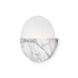 Jupiter Modern Integrated LED Wall Lamp Marble 3000K 200lm White Shade - thumbnail 2