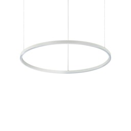 Oracle Slim 70cm Non Dim 3000K Round Integrated LED Ceiling Pendant Lamp White - thumbnail 1