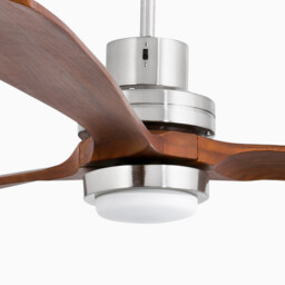Lantau 168cm Ceiling Fan Matt Nickel - Walnut Blades - thumbnail 3