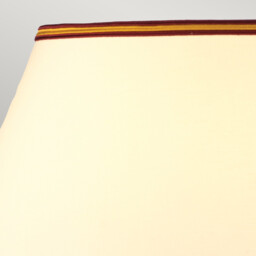 Oxblood Table Lamp with Round Tapered Shade, Oxblood - thumbnail 2