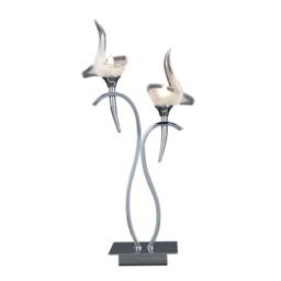 Viena Table Lamp 2 Light G9, Polished Chrome - thumbnail 1
