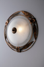 RICCIO 3 Light Decorative Flush Ceiling Light White 50cm - thumbnail 3