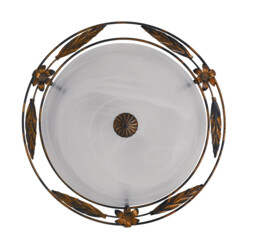 RICCIO 3 Light Decorative Flush Ceiling Light White 50cm