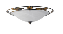 RICCIO 3 Light Decorative Flush Ceiling Light White 50cm - thumbnail 5
