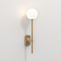 Tacoma Single Grande Bathroom Wall Lamp Antique Brass IP44, G9 (Shade Not Included) - thumbnail 3