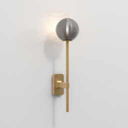 Tacoma Single Grande Bathroom Wall Lamp Antique Brass IP44, G9 (Shade Not Included) - thumbnail 2
