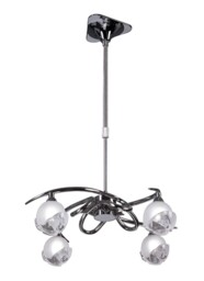Fragma Telescopic Semi Flush Convertible 4 Light G9, Polished Chrome - thumbnail 3