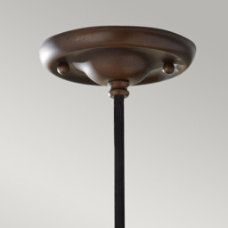 Urban Renewal 1 Light Dome Ceiling Pendant Bronze, E27 - thumbnail 2