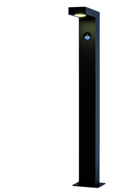 Texas-Ir Modern 60cm Bollard Light Outdoor, PIR Sensor - LED - 1x7W 3000K - IP54 - Anthracite - image 1