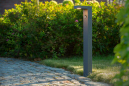 Texas-Ir Modern 60cm Bollard Light Outdoor, PIR Sensor - LED - 1x7W 3000K - IP54 - Anthracite - thumbnail 5