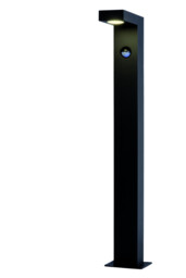 Texas-Ir Modern 60cm Bollard Light Outdoor, PIR Sensor - LED - 1x7W 3000K - IP54 - Anthracite