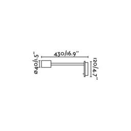Leser LED Indoor Wall Light Reading Lamp Satin Nickel - thumbnail 2