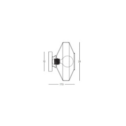 Lysion Wall Lamp Anodised Dark Grey-Smoked Glass 1ΧΕ27 - thumbnail 5