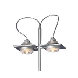 (0040 009) Ull Floor Lamp 2 Light G9 Silver Grey, NOT LED/CFL Compatible - thumbnail 5