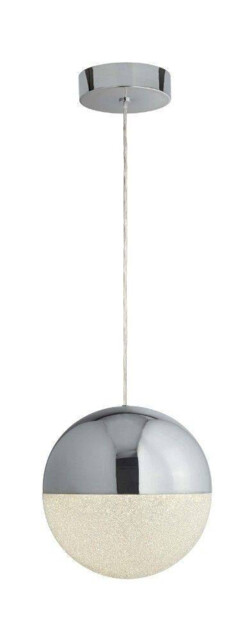 Marbles Integrated LED 1 Light Globe Pendant Chrome - image 1