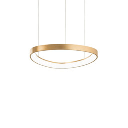 Gemini 42.5cm LED Integrated LED Pendant Ceiling Light Brass 2700K