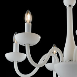 ALFIERE 8 Light Chandeliers White 74x59cm - thumbnail 2
