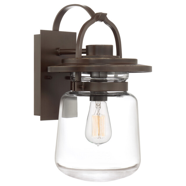 Quoizel Lasalle Outdoor Wall Lantern Western Bronze, IP44 - image 1