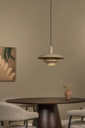 Lucide BRUNO - Pendant light - Ø 38 cm - 1xE27 - Taupe - Essential - thumbnail 3
