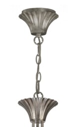 Sophie Ceiling Pendant 63cm Round, 3 x E14 (Max 20W), Silver Painting, White Shades - thumbnail 3