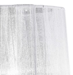 Louise Table Lamp 1 Light E27 with White Shade Polished Chrome, Clear Crystal - thumbnail 5
