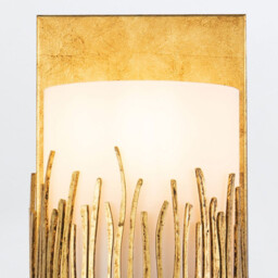 Sawgrass Bathroom Wall Lamp Gold Leaf with Antique Glaze IP44 - thumbnail 5