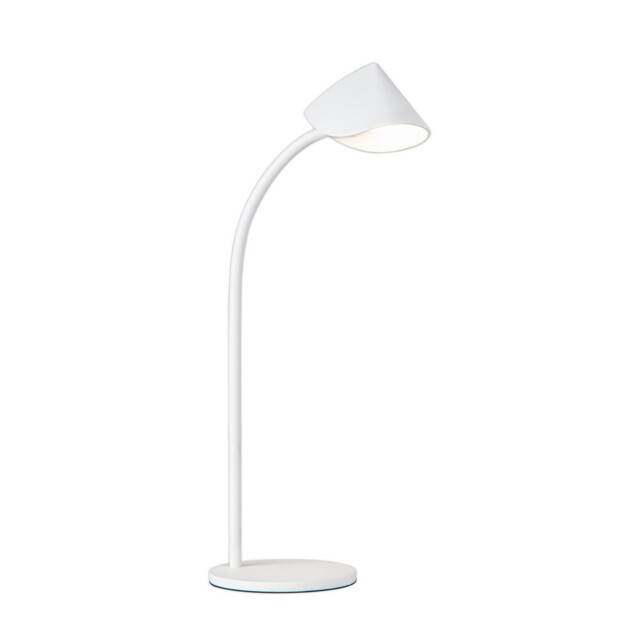 Capuccina Large 1 Light Table Lamp, 8.5W LED, 3000K, 610lm, White, 3yrs Warranty - image 1