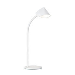 Capuccina Large 1 Light Table Lamp, 8.5W LED, 3000K, 610lm, White, 3yrs Warranty