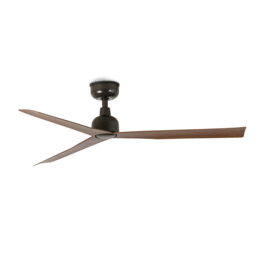 Marine 125cm Ceiling Fan Dark Brown, Dark Walnut Blades, IP44