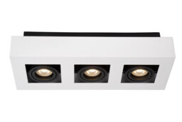 Xirax Modern Ceiling Spotlight - LED Dim to warm - GU10 - 3x5W 2200K/3000K - White