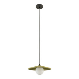 Arion  Dome Pendant Ceiling Light Olive Green-Black 1xG9 LED - thumbnail 1