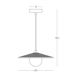 Arion  Dome Pendant Ceiling Light Olive Green-Black 1xG9 LED - thumbnail 3