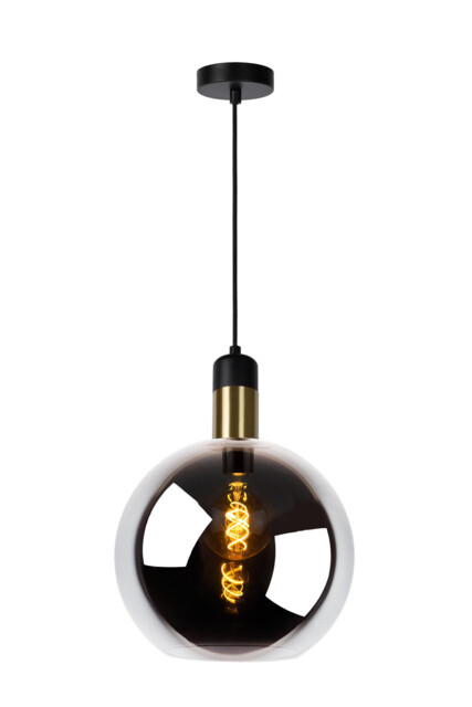 Julius Vintage Pendant Light - Ø 28cm - 1xE27 - Smoke Grey - image 1