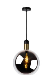 Julius Vintage Pendant Light - Ø 28cm - 1xE27 - Smoke Grey