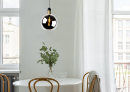 Julius Vintage Pendant Light - Ø 28cm - 1xE27 - Smoke Grey - thumbnail 5