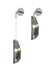 Marilla Wall Light, 1 x G9, Polished Chrome, Smoked Glass - thumbnail 1