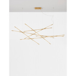Raccio Integrated LED Pendant Ceiling Light Brass Gold Metal LED 109W 6868Lm 3000K - thumbnail 5