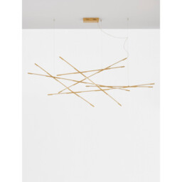 Raccio Integrated LED Pendant Ceiling Light Brass Gold Metal LED 109W 6868Lm 3000K - thumbnail 3