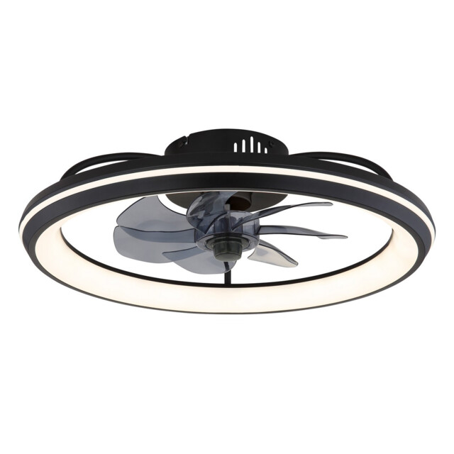 Celeste 7 Blade Ceiling Fan Matt Black LED Dimmable 3000-6500K Remote Control Timer - image 1